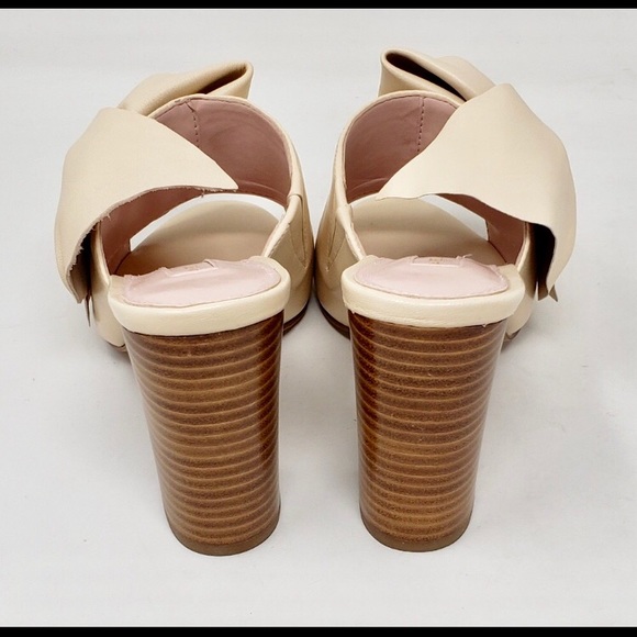 NWT Avec Les Filles Marie Leather Slide Sandal - Picture 5 of 6